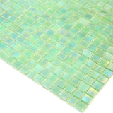 Apollo Tile Skosh Ultramarine Green 11-1/2-in x 11-1/2-in Glossy Glass Uniform Squares Floor and Wall Tile (18.69-sq. ft/ Carton)