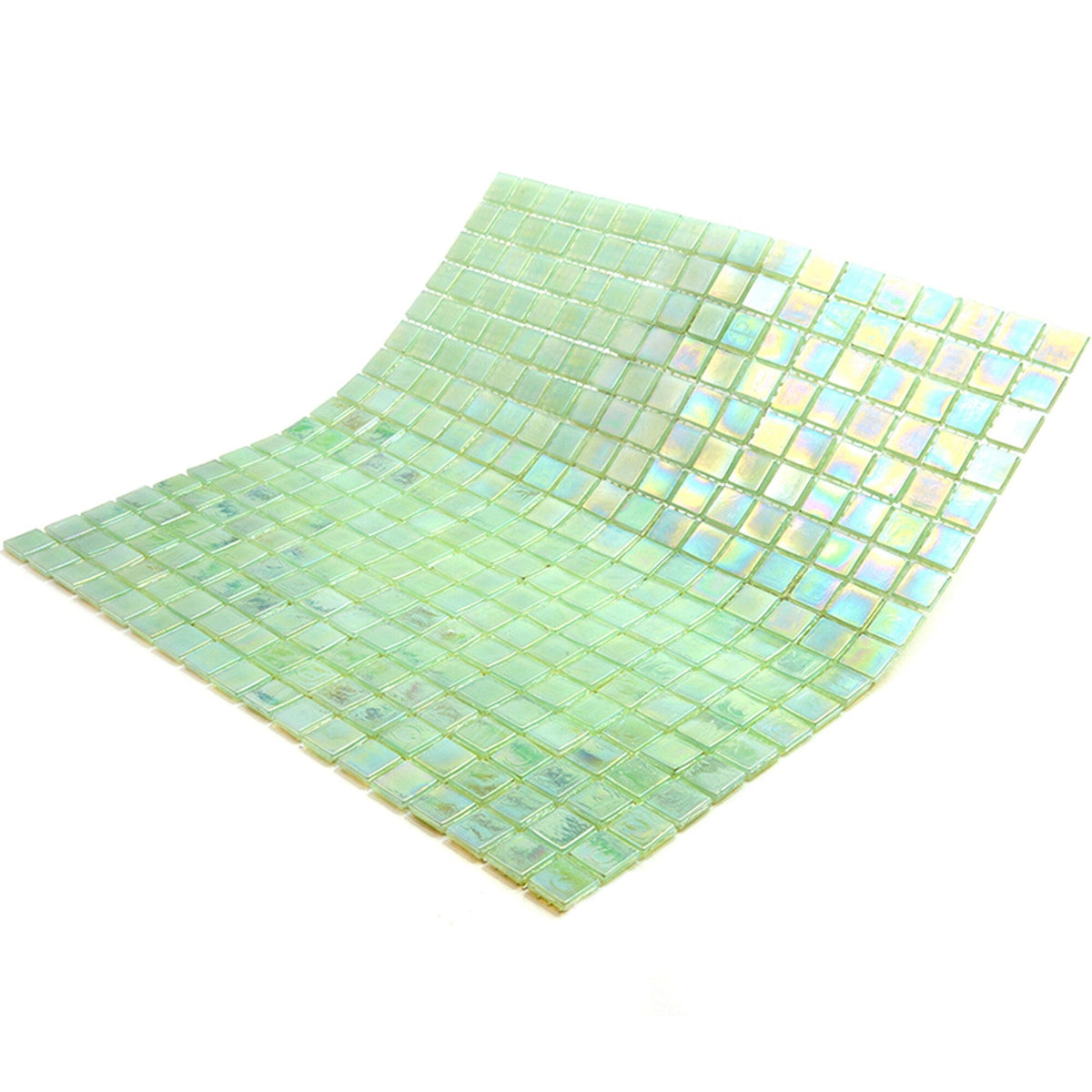 Apollo Tile Skosh Ultramarine Green 11-1/2-in x 11-1/2-in Glossy Glass Uniform Squares Floor and Wall Tile (18.69-sq. ft/ Carton)