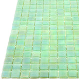 Apollo Tile Skosh Ultramarine Green 11-1/2-in x 11-1/2-in Glossy Glass Uniform Squares Floor and Wall Tile (18.69-sq. ft/ Carton)