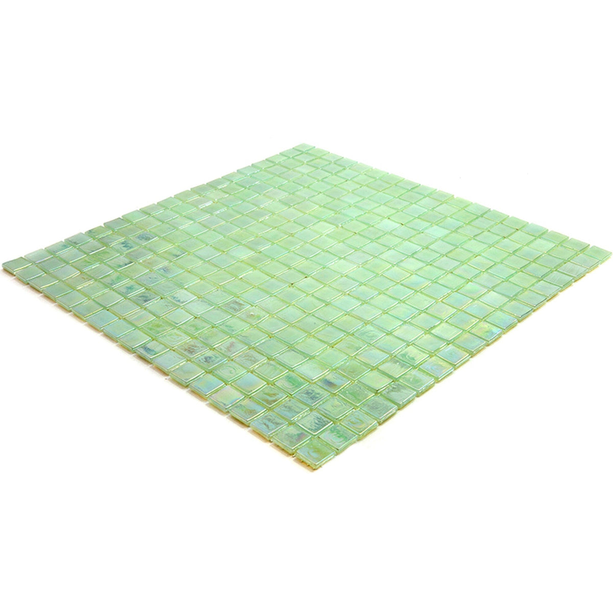 Apollo Tile Skosh Ultramarine Green 11-1/2-in x 11-1/2-in Glossy Glass Uniform Squares Floor and Wall Tile (18.69-sq. ft/ Carton)