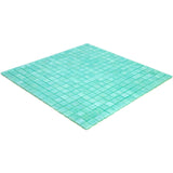 Apollo Tile Skosh Winter Green 11-1/2-in x 11-1/2-in Glossy Glass Uniform Squares Floor and Wall Tile (18.69-sq. ft/ Carton)