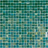 Apollo Tile Skosh Grenn-blue 11-1/2-in x 11-1/2-in Glossy Glass Uniform Squares Floor and Wall Tile (18.69-sq. ft/ Carton)