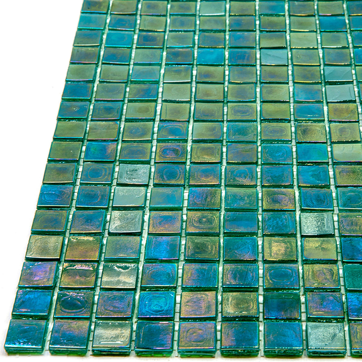 Apollo Tile Skosh Grenn-blue 11-1/2-in x 11-1/2-in Glossy Glass Uniform Squares Floor and Wall Tile (18.69-sq. ft/ Carton)