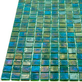 Apollo Tile Skosh Grenn-blue 11-1/2-in x 11-1/2-in Glossy Glass Uniform Squares Floor and Wall Tile (18.69-sq. ft/ Carton)
