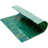 Apollo Tile Skosh Grenn-blue 11-1/2-in x 11-1/2-in Glossy Glass Uniform Squares Floor and Wall Tile (18.69-sq. ft/ Carton)