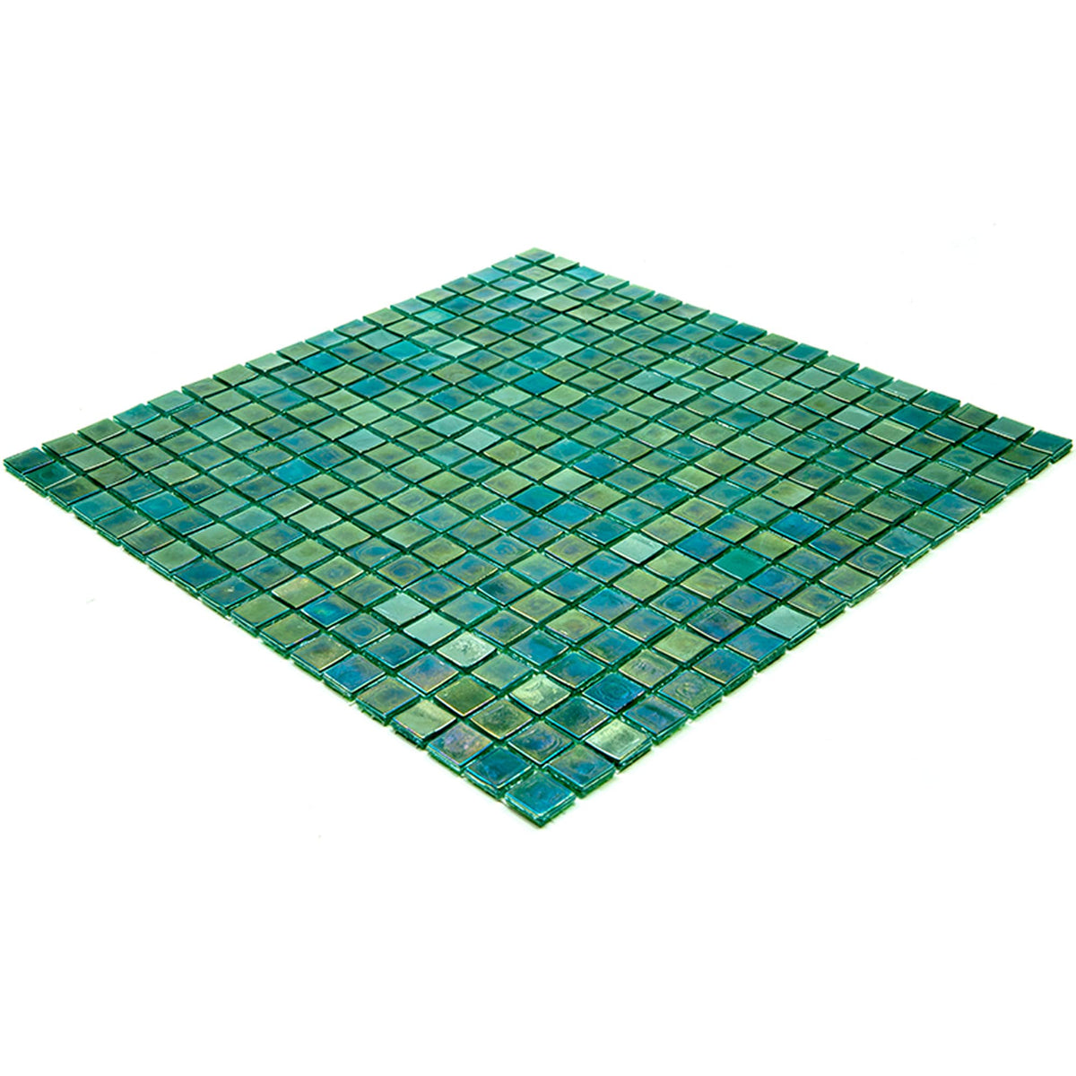 Apollo Tile Skosh Grenn-blue 11-1/2-in x 11-1/2-in Glossy Glass Uniform Squares Floor and Wall Tile (18.69-sq. ft/ Carton)