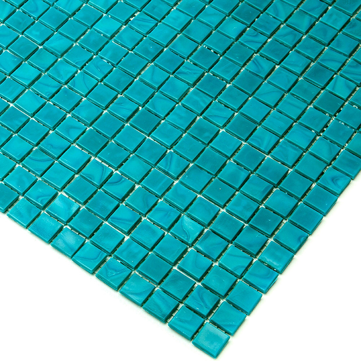 Apollo Tile Skosh Dark Blue-green 11-1/2-in x 11-1/2-in Glossy Glass Uniform Squares Floor and Wall Tile (18.69-sq. ft/ Carton)