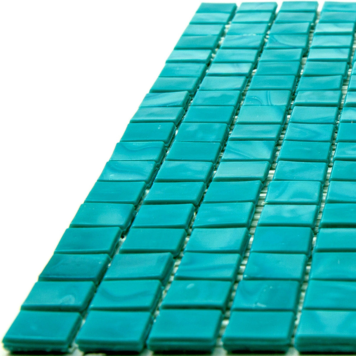 Apollo Tile Skosh Dark Blue-green 11-1/2-in x 11-1/2-in Glossy Glass Uniform Squares Floor and Wall Tile (18.69-sq. ft/ Carton)