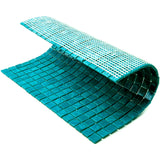 Apollo Tile Skosh Dark Blue-green 11-1/2-in x 11-1/2-in Glossy Glass Uniform Squares Floor and Wall Tile (18.69-sq. ft/ Carton)