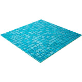 Apollo Tile Skosh Dark Ocean Green 11-1/2-in x 11-1/2-in Glossy Glass Uniform Squares Floor and Wall Tile (18.69-sq. ft/ Carton)