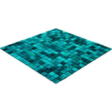 Apollo Tile Skosh Cerulean Green 11-1/2-in x 11-1/2-in Glossy Glass Uniform Squares Floor and Wall Tile (18.69-sq. ft/ Carton)