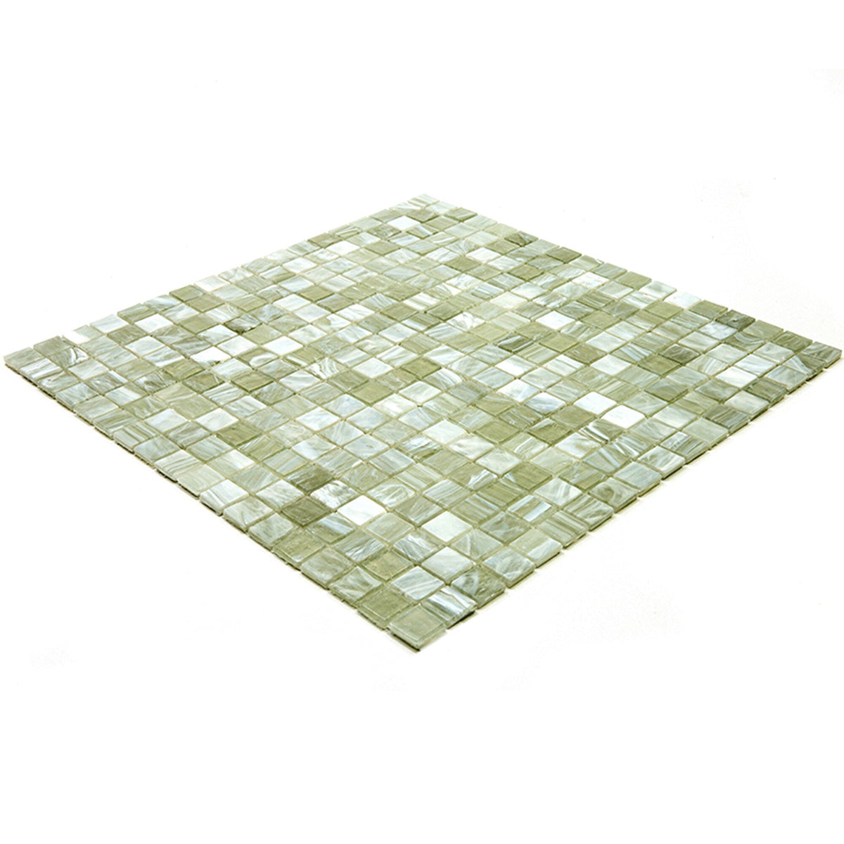 Apollo Tile Skosh Stone Gray 11-1/2-in x 11-1/2-in Glossy Glass Uniform Squares Floor and Wall Tile (18.69-sq. ft/ Carton)