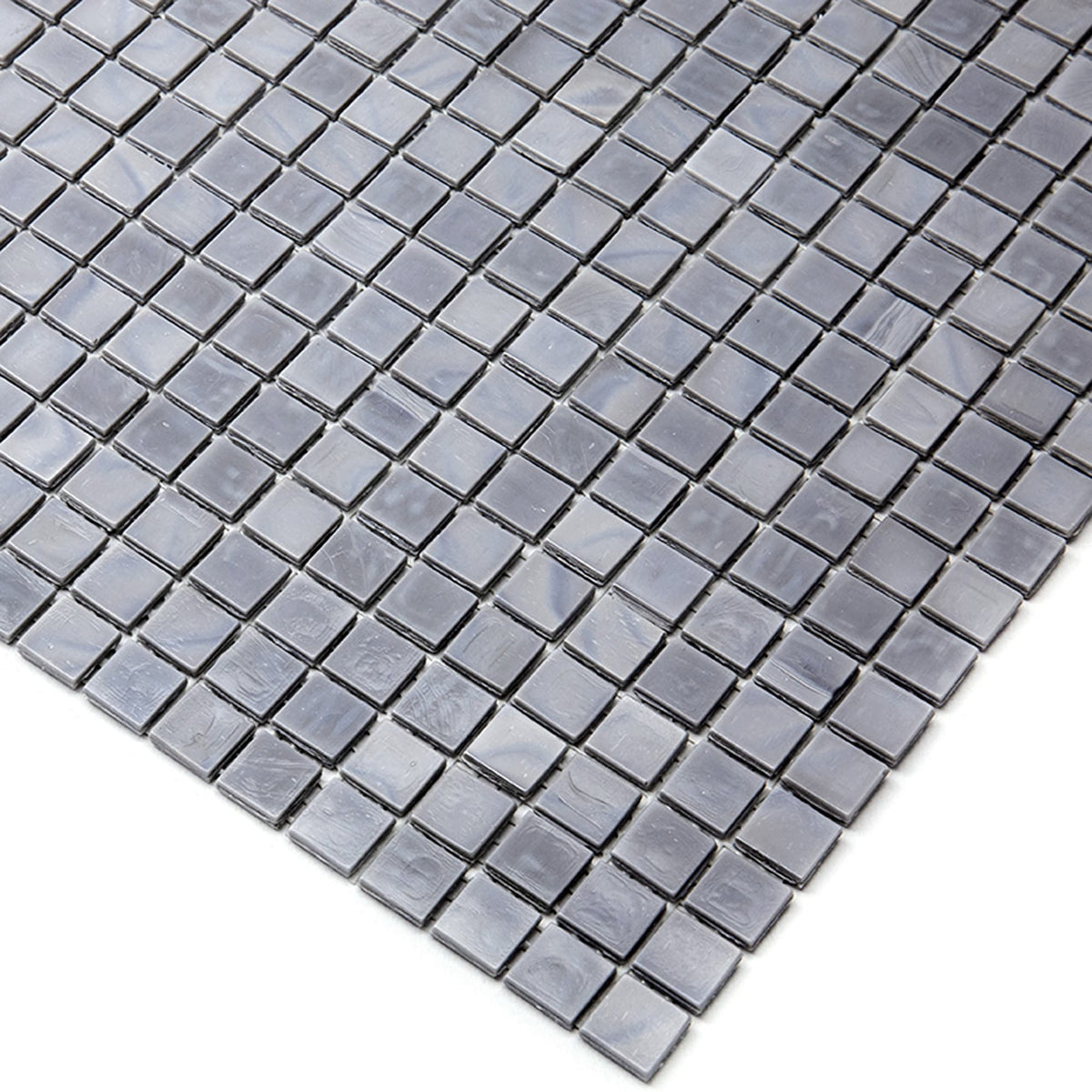Apollo Tile Skosh Metal Gray 11-1/2-in x 11-1/2-in Glossy Glass Uniform Squares Floor and Wall Tile (18.69-sq. ft/ Carton)