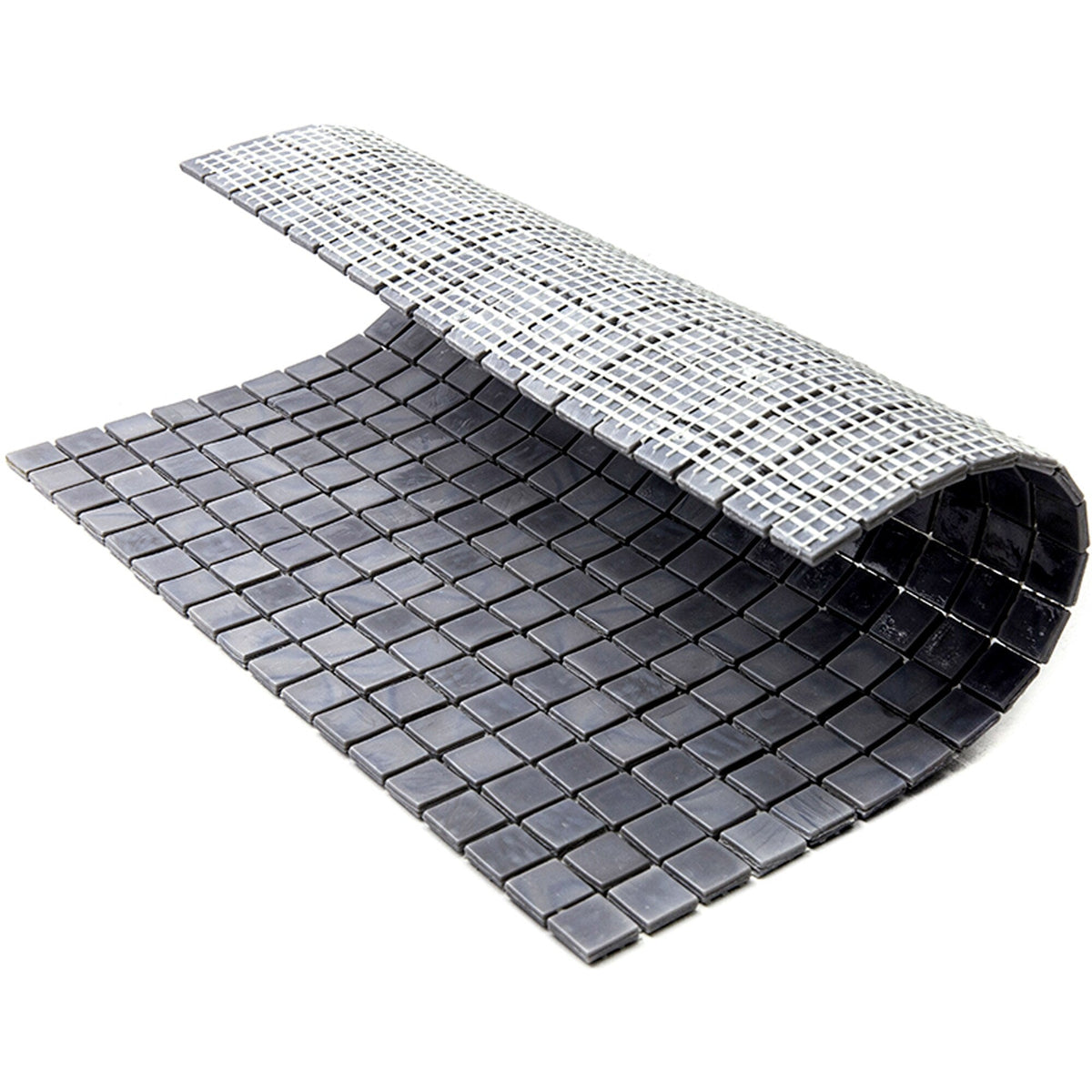 Apollo Tile Skosh Metal Gray 11-1/2-in x 11-1/2-in Glossy Glass Uniform Squares Floor and Wall Tile (18.69-sq. ft/ Carton)
