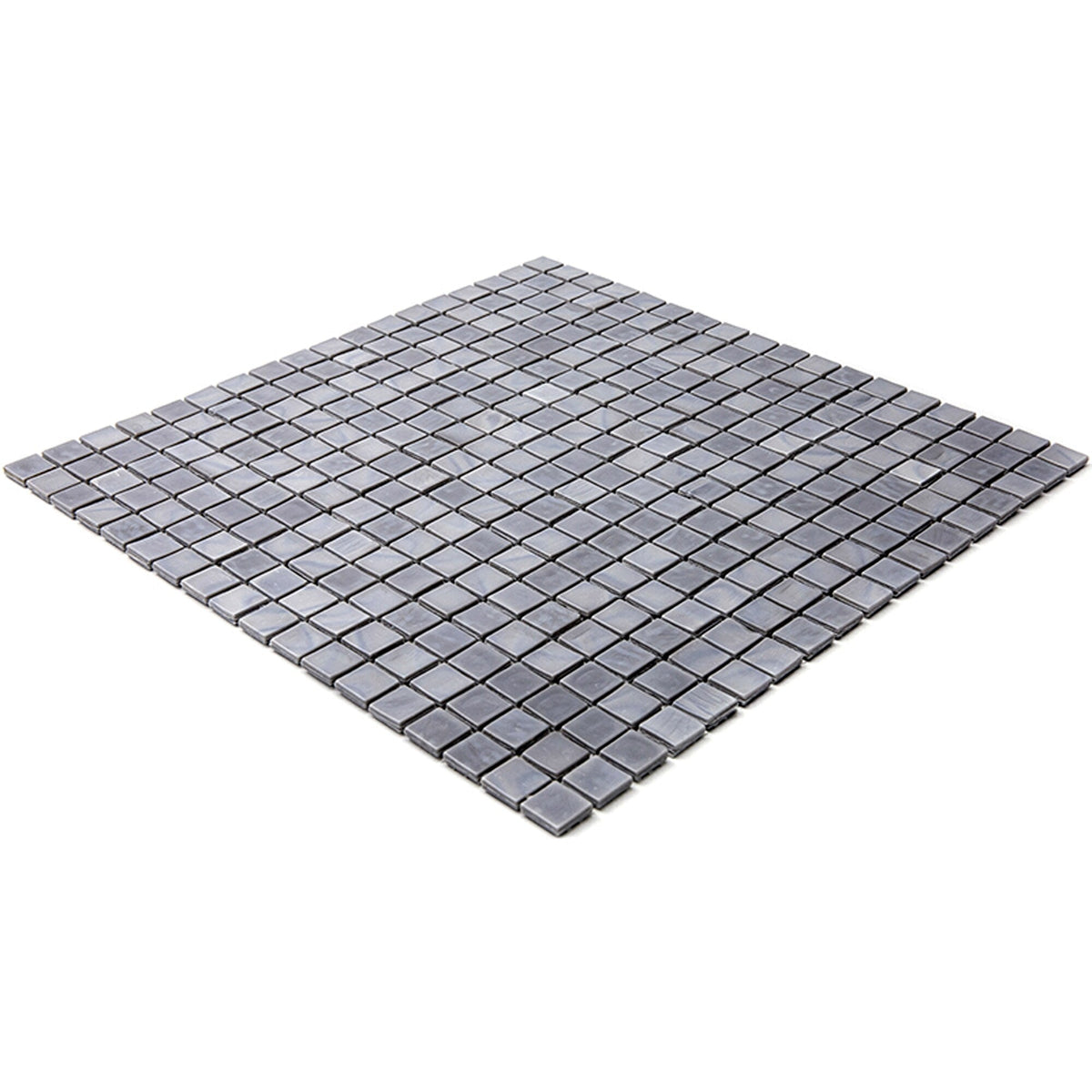 Apollo Tile Skosh Metal Gray 11-1/2-in x 11-1/2-in Glossy Glass Uniform Squares Floor and Wall Tile (18.69-sq. ft/ Carton)