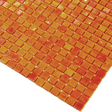 Apollo Tile Skosh Fire Orange 11-1/2-in x 11-1/2-in Glossy Glass Uniform Squares Floor and Wall Tile (18.69-sq. ft/ Carton)