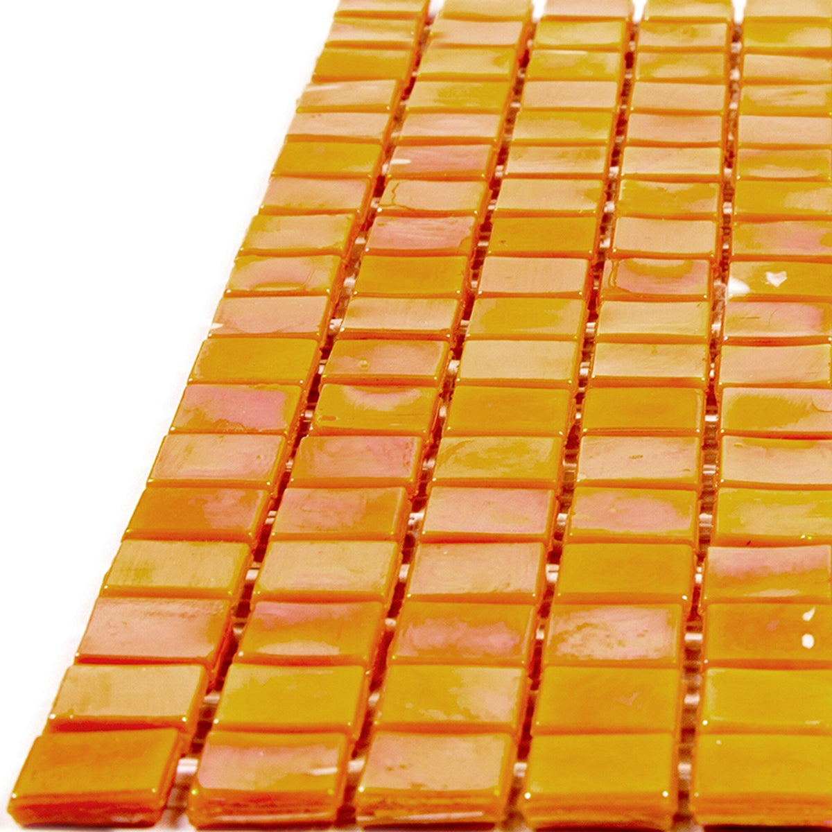 Apollo Tile Skosh Fire Orange 11-1/2-in x 11-1/2-in Glossy Glass Uniform Squares Floor and Wall Tile (18.69-sq. ft/ Carton)