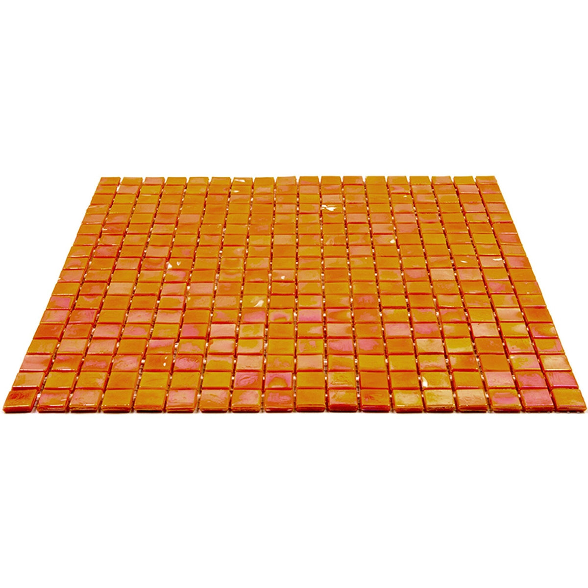 Apollo Tile Skosh Fire Orange 11-1/2-in x 11-1/2-in Glossy Glass Uniform Squares Floor and Wall Tile (18.69-sq. ft/ Carton)