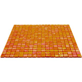 Apollo Tile Skosh Fire Orange 11-1/2-in x 11-1/2-in Glossy Glass Uniform Squares Floor and Wall Tile (18.69-sq. ft/ Carton)