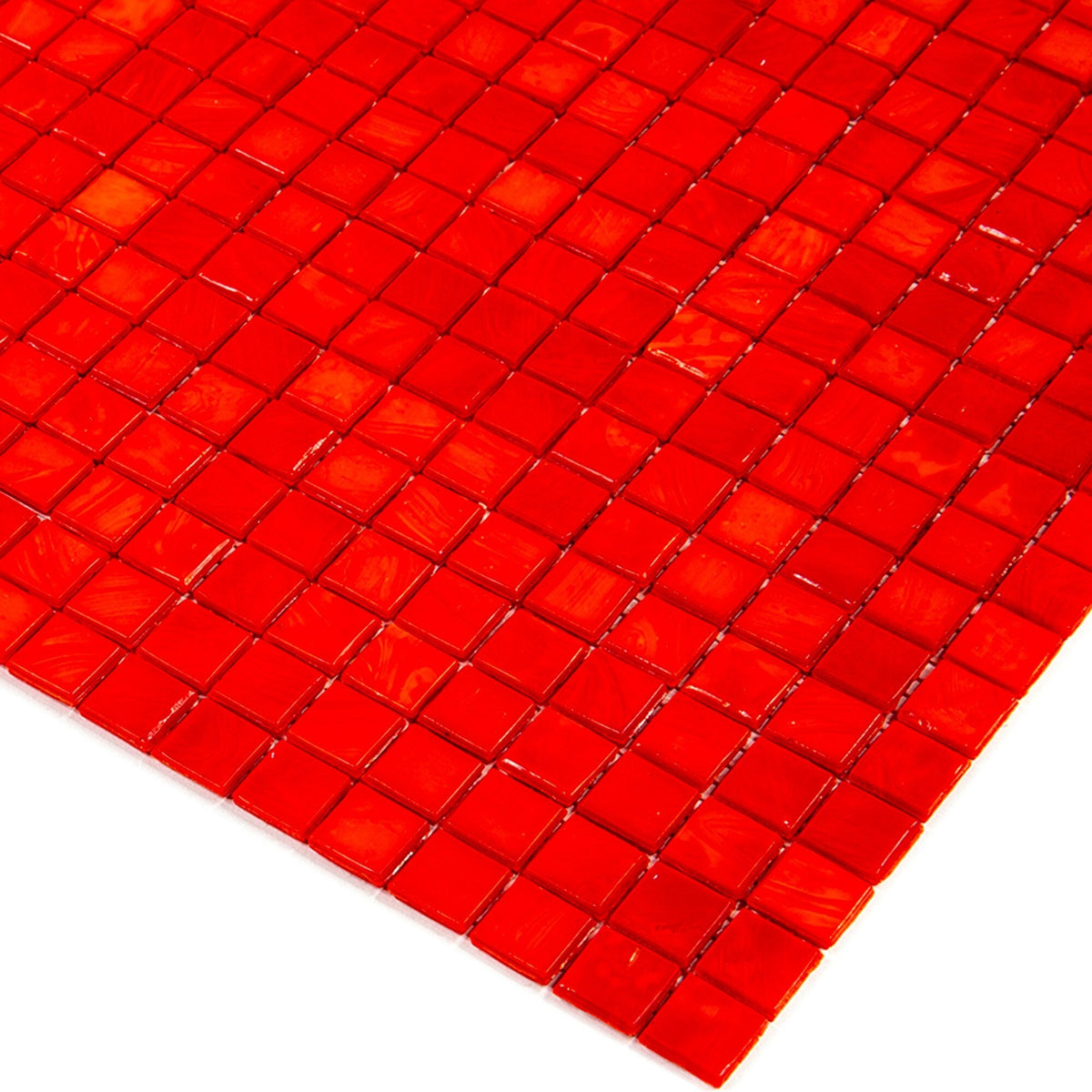 Apollo Tile Skosh Red-orange 11-1/2-in x 11-1/2-in Glossy Glass Uniform Squares Floor and Wall Tile (18.69-sq. ft/ Carton)