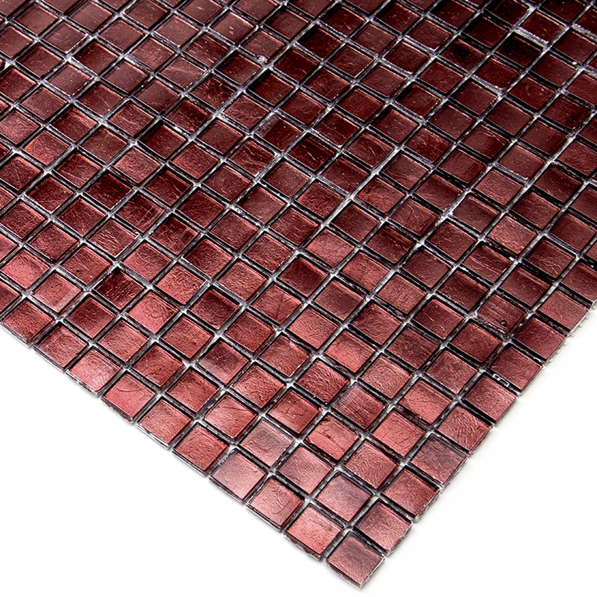 Apollo Tile Skosh Rouge Pink 11-1/2-in x 11-1/2-in Glossy Glass Uniform Squares Floor and Wall Tile (18.69-sq. ft/ Carton)