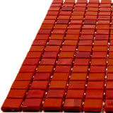 Apollo Tile Skosh Rose Red 11-1/2-in x 11-1/2-in Glossy Glass Uniform Squares Floor and Wall Tile (18.69-sq. ft/ Carton)