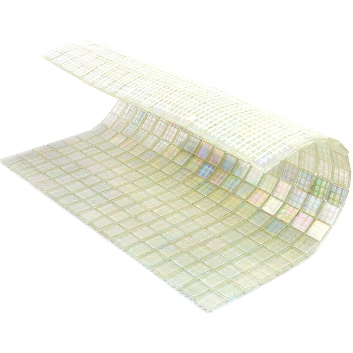 Apollo Tile Skosh Rainbow White 11-1/2-in x 11-1/2-in Glossy Glass Uniform Squares Floor and Wall Tile (18.69-sq. ft/ Carton)