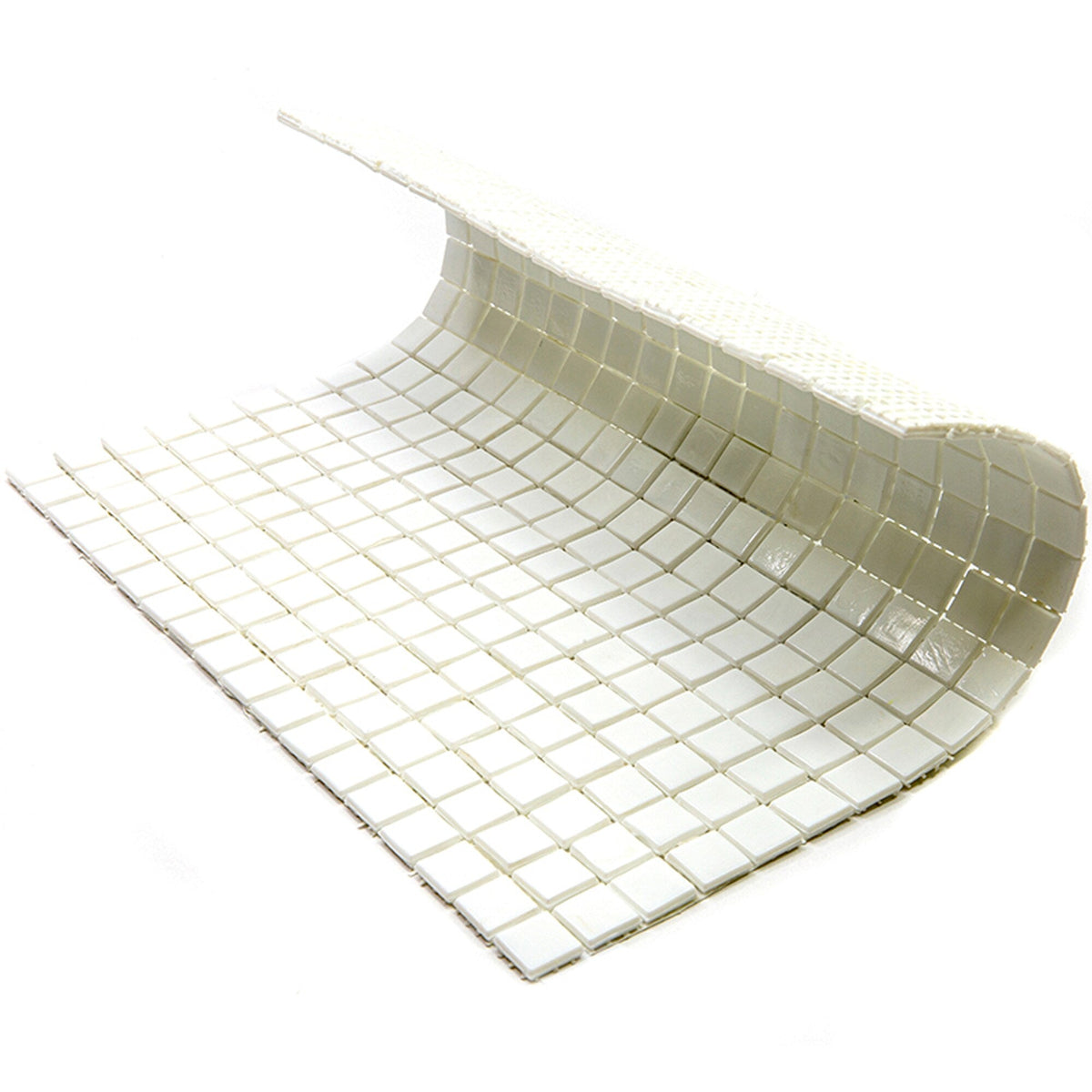 Apollo Tile Skosh Baby Powder White 11-1/2-in x 11-1/2-in Glossy Glass Uniform Squares Floor and Wall Tile (18.69-sq. ft/ Carton)