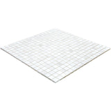 Apollo Tile Skosh White Dove 11-1/2-in x 11-1/2-in Glossy Glass Uniform Squares Floor and Wall Tile (18.69-sq. ft/ Carton)
