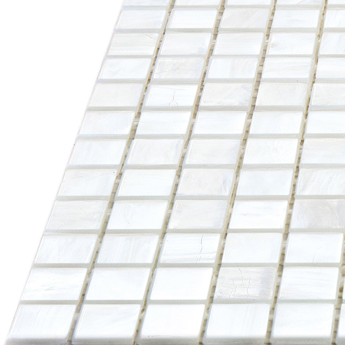 Apollo Tile Skosh White Dove 11-1/2-in x 11-1/2-in Glossy Glass Uniform Squares Floor and Wall Tile (18.69-sq. ft/ Carton)