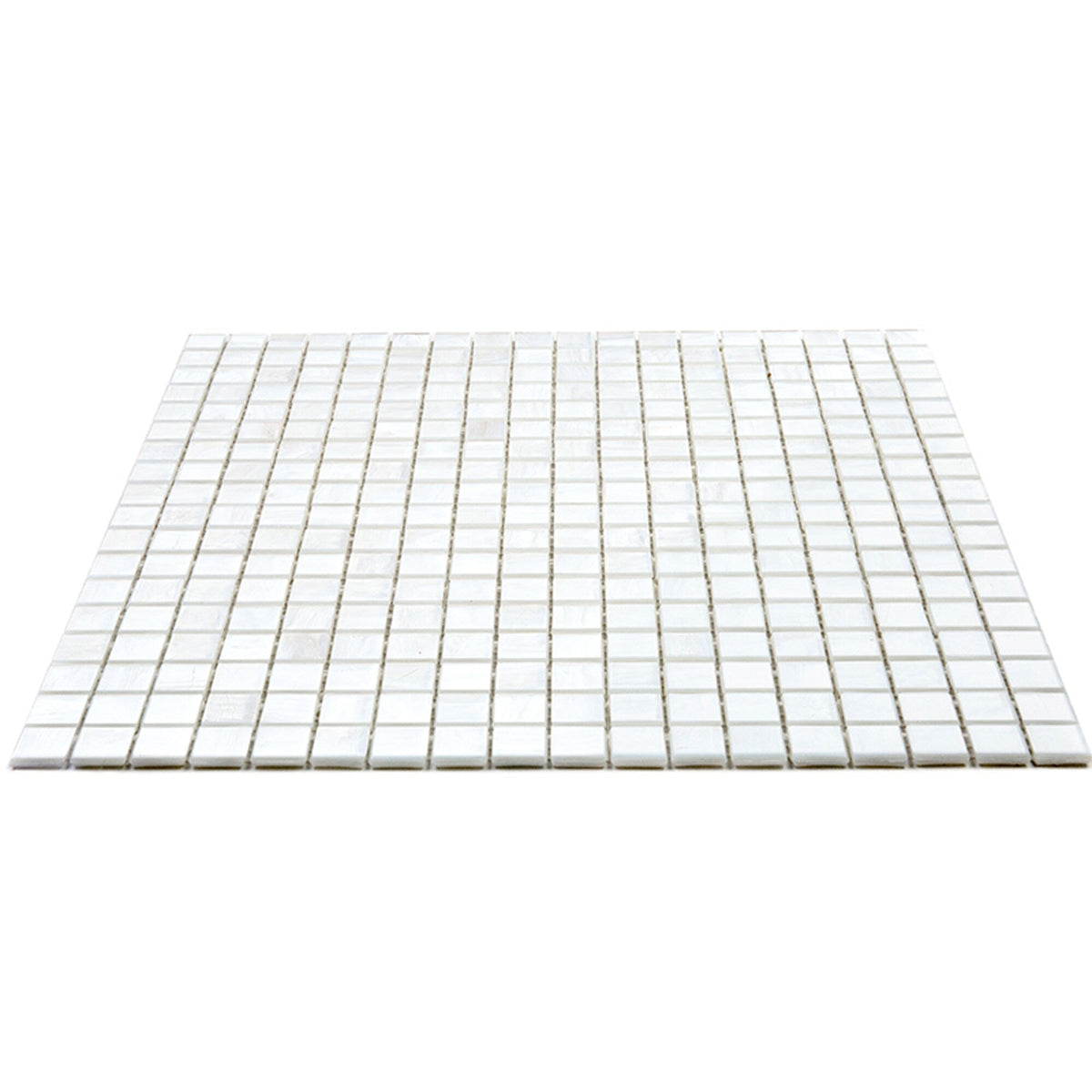 Apollo Tile Skosh White Dove 11-1/2-in x 11-1/2-in Glossy Glass Uniform Squares Floor and Wall Tile (18.69-sq. ft/ Carton)