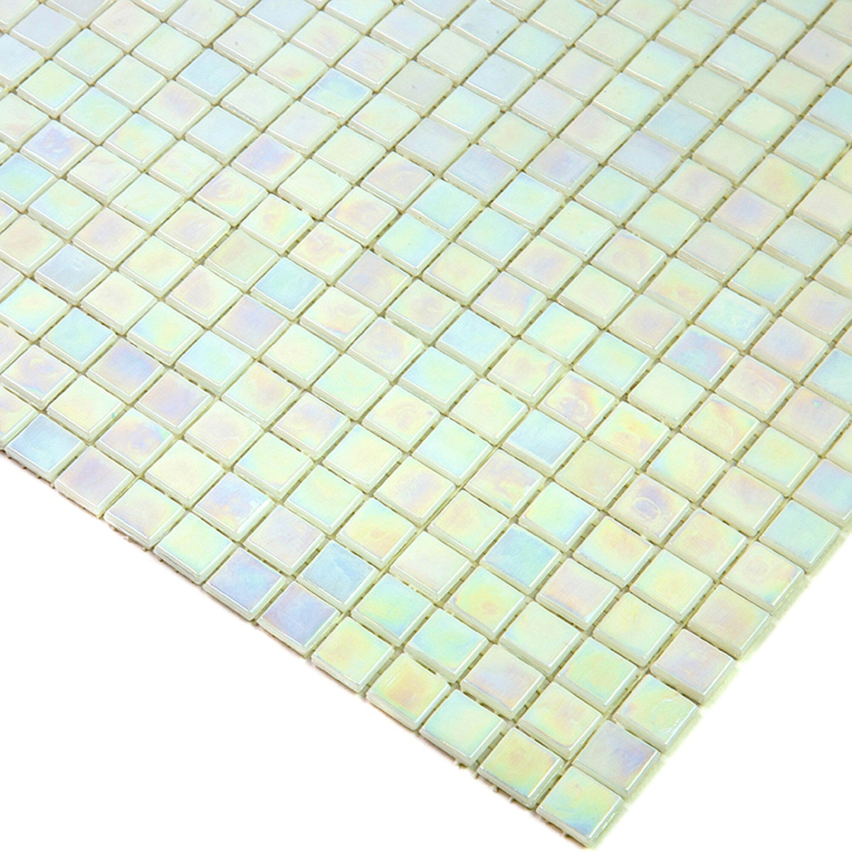 Apollo Tile Skosh Light Bone White 11-1/2-in x 11-1/2-in Glossy Glass Uniform Squares Floor and Wall Tile (18.69-sq. ft/ Carton)