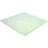 Apollo Tile Skosh Light Bone White 11-1/2-in x 11-1/2-in Glossy Glass Uniform Squares Floor and Wall Tile (18.69-sq. ft/ Carton)