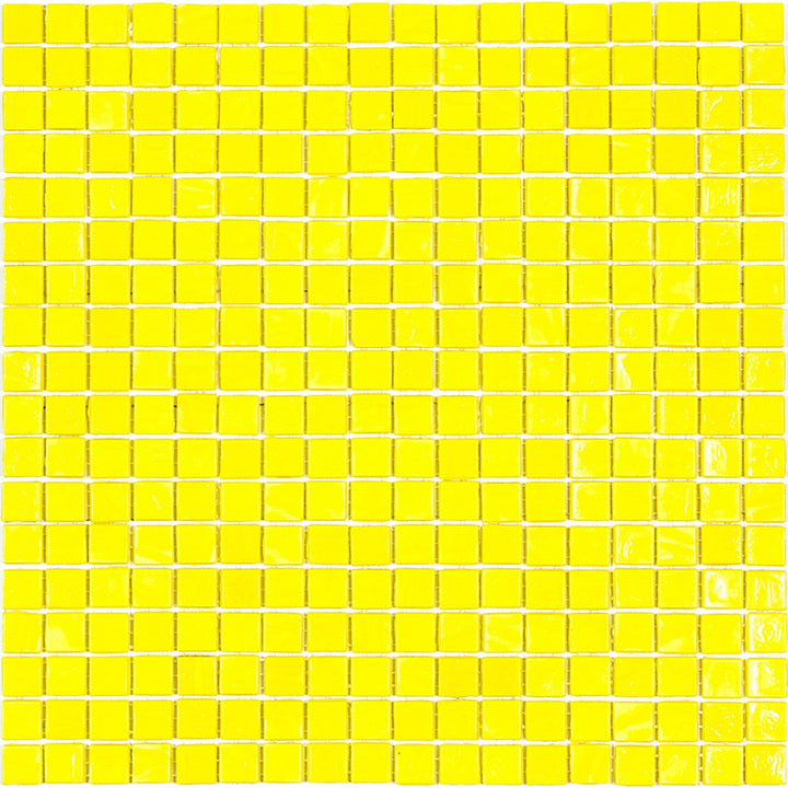 Apollo Tile Skosh Yellow 11-1/2-in x 11-1/2-in Glossy Glass Uniform Squares Floor and Wall Tile (18.69-sq. ft/ Carton)
