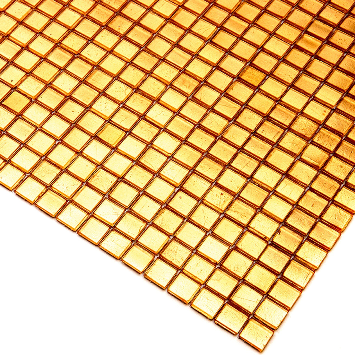 Apollo Tile Skosh Gold Yellow 11-1/2-in x 11-1/2-in Glossy Glass Uniform Squares Floor and Wall Tile (18.69-sq. ft/ Carton)