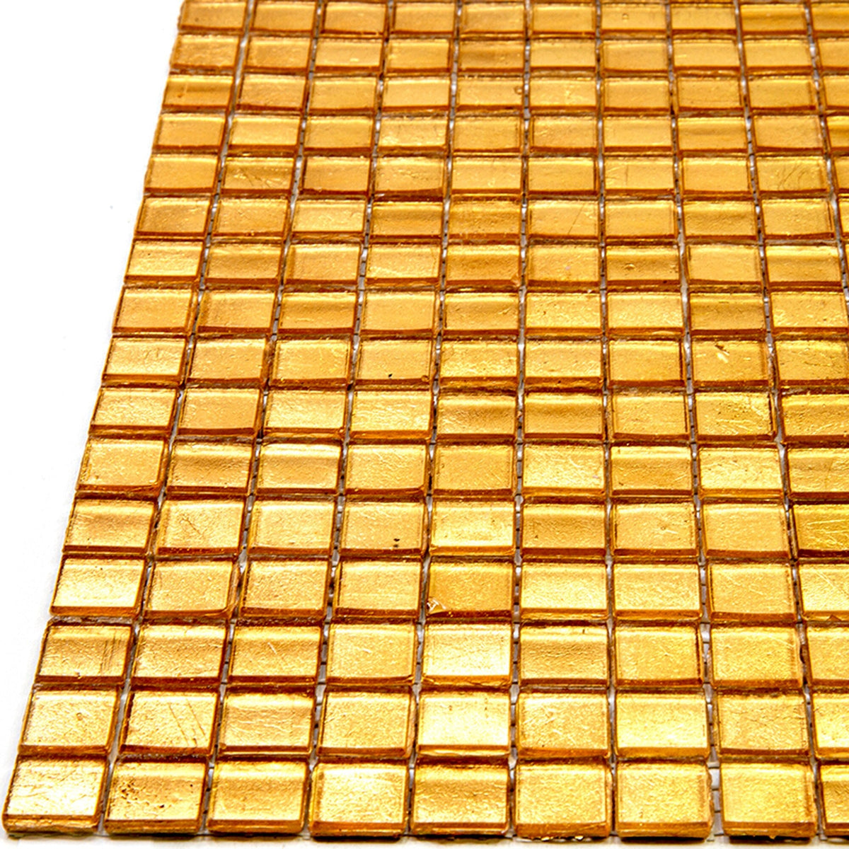 Apollo Tile Skosh Gold Yellow 11-1/2-in x 11-1/2-in Glossy Glass Uniform Squares Floor and Wall Tile (18.69-sq. ft/ Carton)