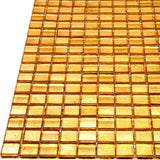 Apollo Tile Skosh Gold Yellow 11-1/2-in x 11-1/2-in Glossy Glass Uniform Squares Floor and Wall Tile (18.69-sq. ft/ Carton)