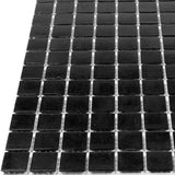 Apollo Tile Dune Black 12-in x 12-in Glossy Glass Uniform Squares Floor and Wall Tile (20-sq. ft/ Carton)