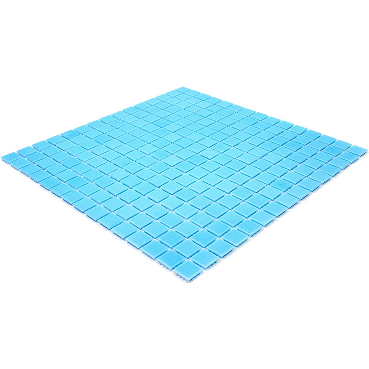 Apollo Tile Dune Aqua Blue 12-in x 12-in Glossy Glass Uniform Squares Floor and Wall Tile (20-sq. ft/ Carton)