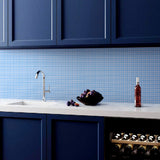 Apollo Tile Dune Maximum Blue 12-in x 12-in Glossy Glass Uniform Squares Floor and Wall Tile (20-sq. ft/ Carton)