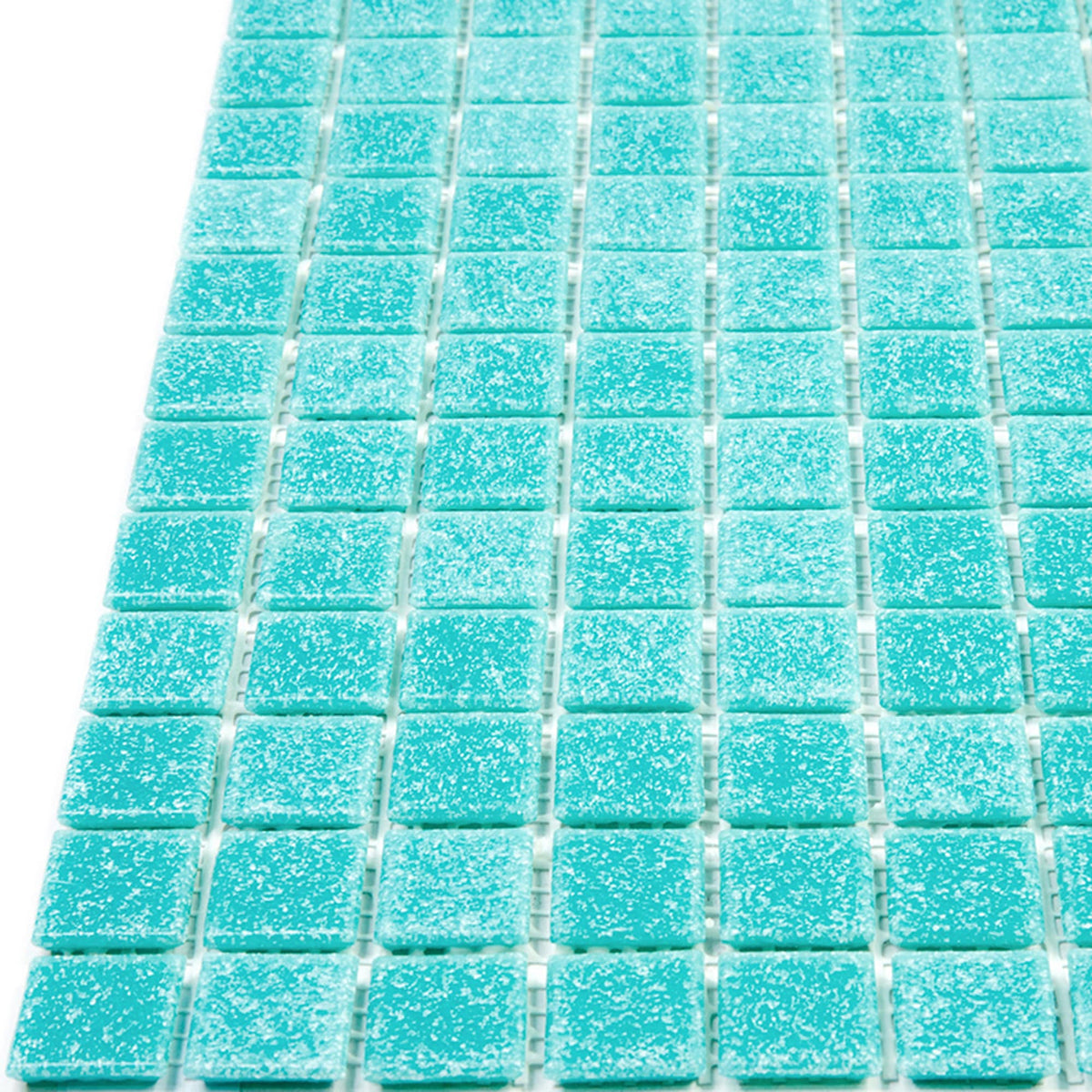 Apollo Tile Dune Neon Aqua Green 12-in x 12-in Glossy Glass Uniform Squares Floor and Wall Tile (20-sq. ft/ Carton)