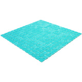 Apollo Tile Dune Neon Aqua Green 12-in x 12-in Glossy Glass Uniform Squares Floor and Wall Tile (20-sq. ft/ Carton)