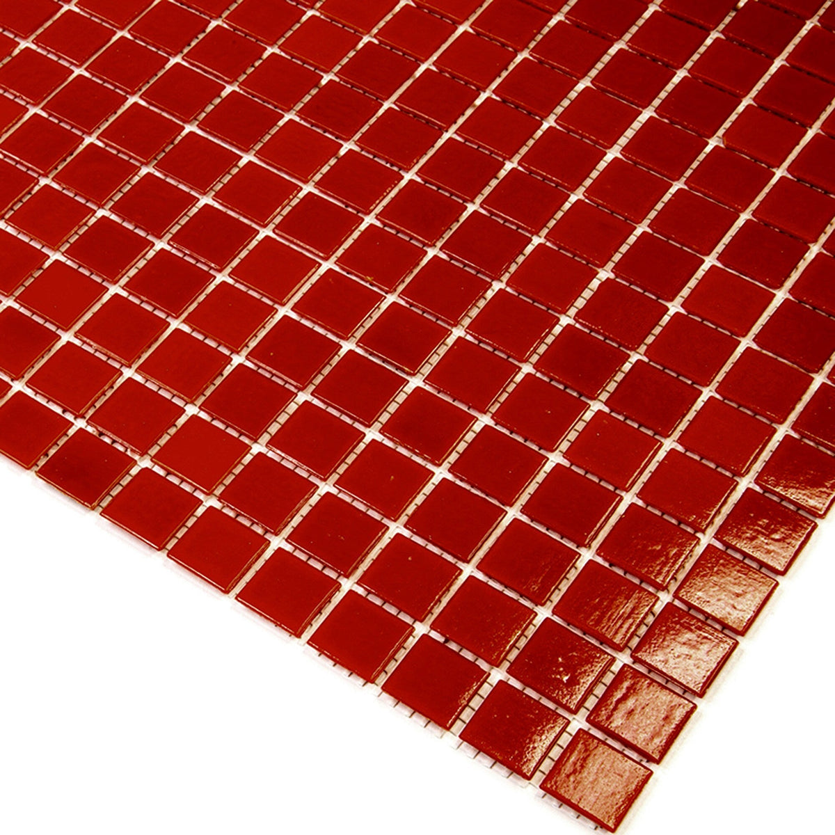Apollo Tile Dune Candy Red 12-in x 12-in Glossy Glass Uniform Squares Floor and Wall Tile (20-sq. ft/ Carton)