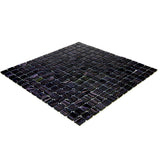 Apollo Tile Celestial Oil Black 12-in x 12-in Glossy Glass Uniform Squares Floor and Wall Tile (20-sq. ft/ Carton)