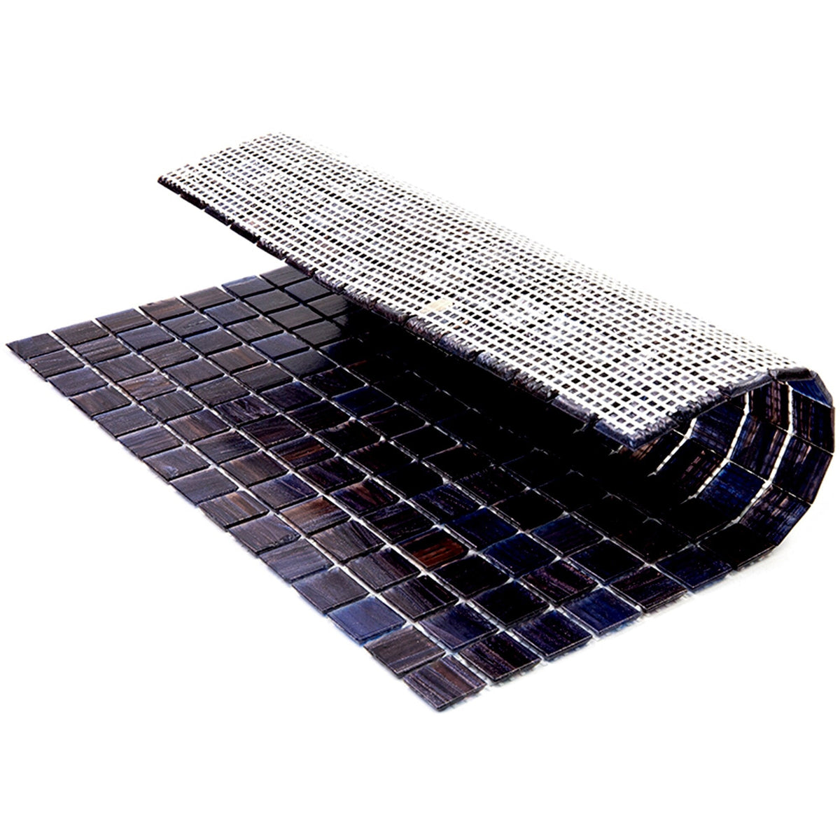 Apollo Tile Celestial Deep Indigo Blue 12-in x 12-in Glossy Glass Uniform Squares Floor and Wall Tile (20-sq. ft/ Carton)