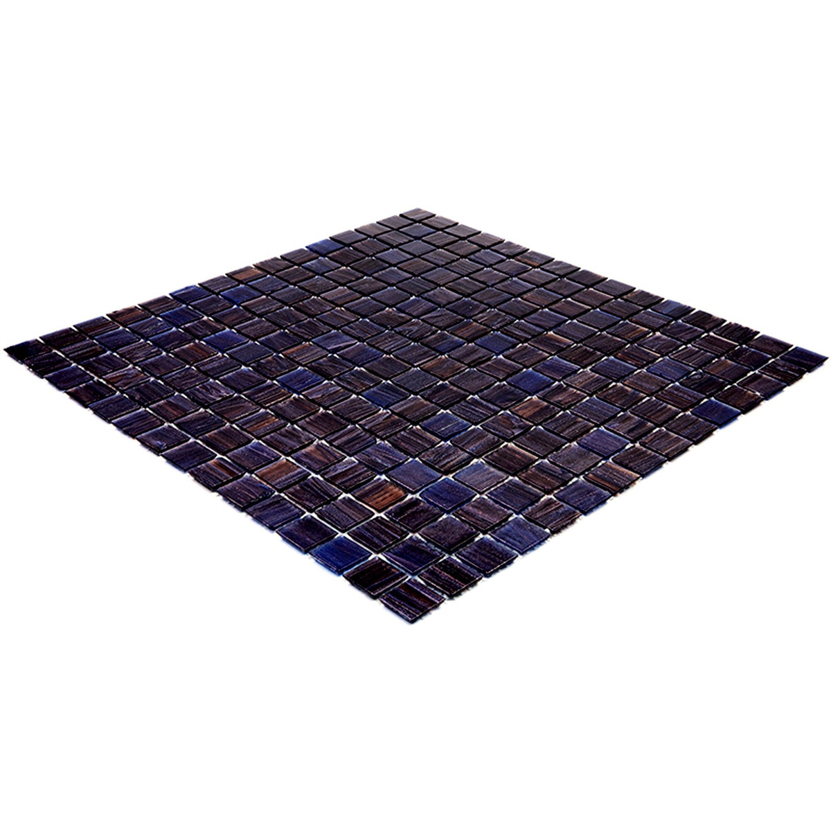 Apollo Tile Celestial Deep Indigo Blue 12-in x 12-in Glossy Glass Uniform Squares Floor and Wall Tile (20-sq. ft/ Carton)