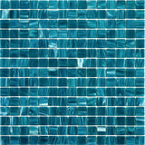 Apollo Tile Celestial Pacific Blue 12-in x 12-in Glossy Glass Uniform Squares Floor and Wall Tile (20-sq. ft/ Carton)