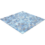 Apollo Tile Celestial Manatee Blue 12-in x 12-in Glossy Glass Uniform Squares Floor and Wall Tile (20-sq. ft/ Carton)