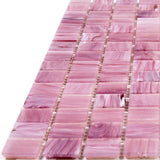 Apollo Tile Celestial Light Red 12-in x 12-in Glossy Glass Uniform Squares Floor and Wall Tile (20-sq. ft/ Carton)