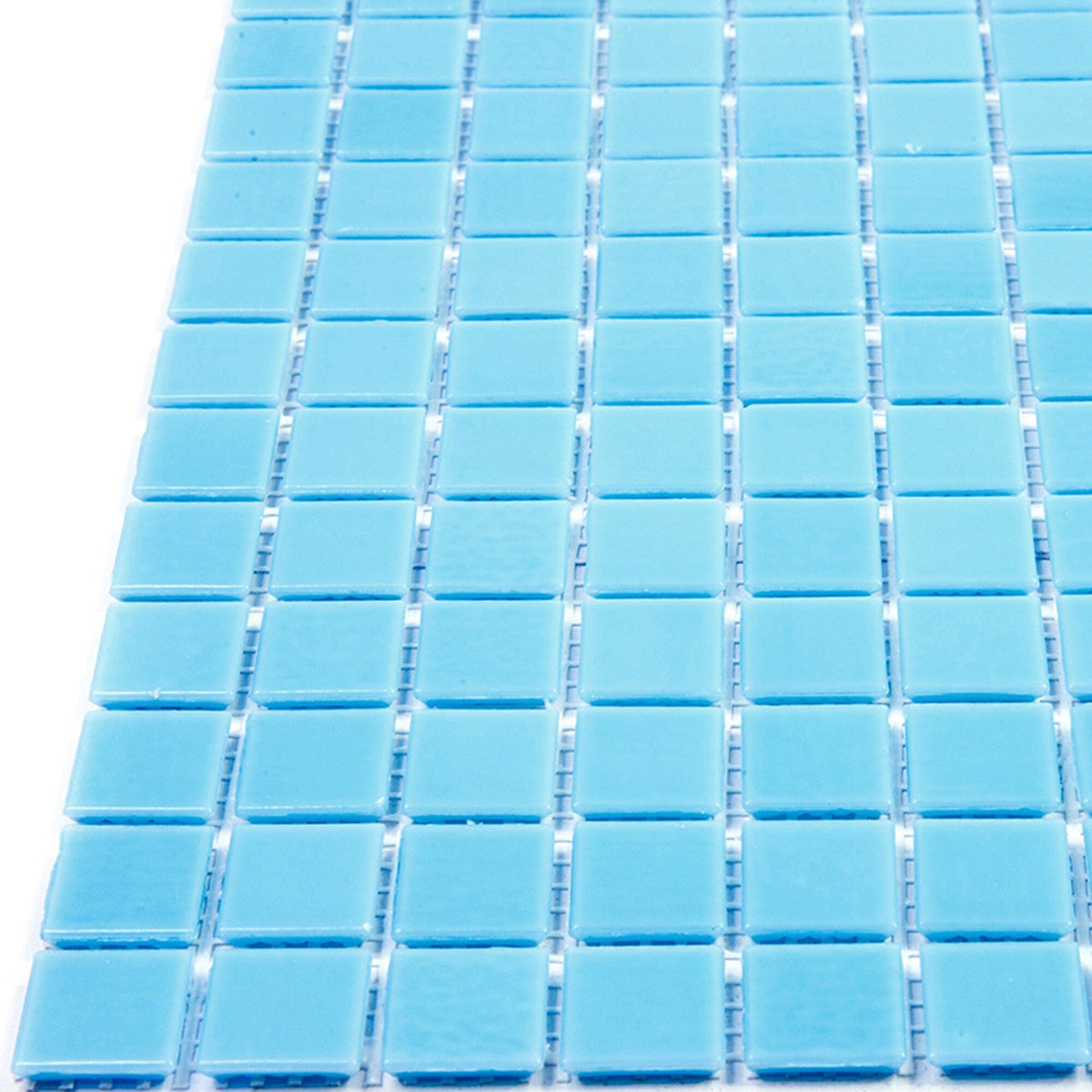 Apollo Tile Dune Aqua Blue 12-in x 12-in Glossy Glass Uniform Squares Floor and Wall Tile (20-sq. ft/ Carton)